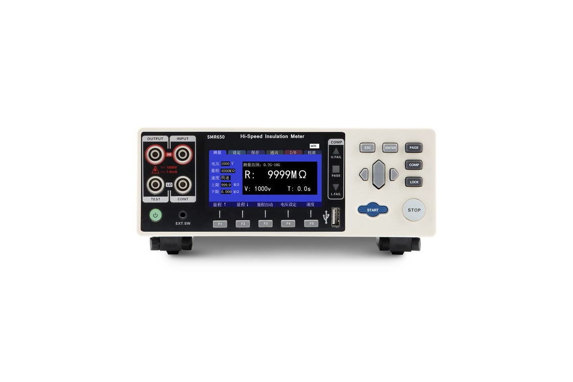 Tester di resistenza all'isolamento elettrico tensione di prova 25V-1000V