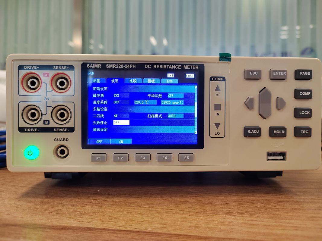 Tester di resistenza a corrente continua ad alta precisione Meter RS232 Interfaccia 4 fili o modalità di prova 2 fili