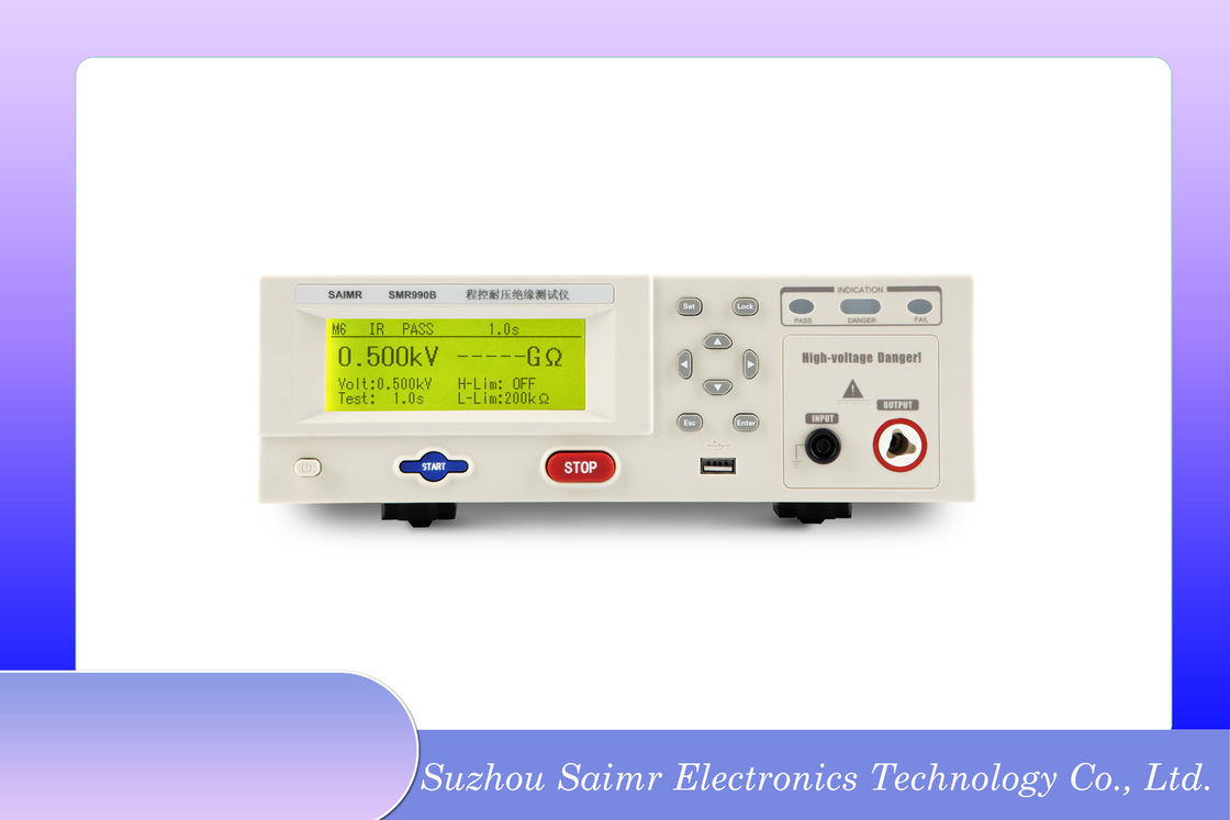 Display LCD Hipot attrezzature isolante Hipot resistenza tensione Tester con I / O interfaccia